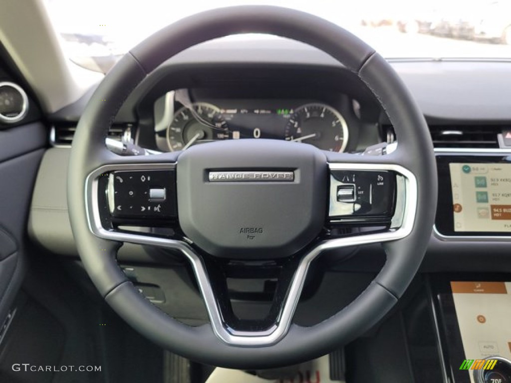 2022 Land Rover Range Rover Evoque S Ebony Steering Wheel Photo #143562034