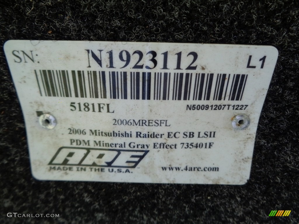 2006 Raider DuroCross Extended Cab 4x4 - Granite Gray / Slate Gray photo #59