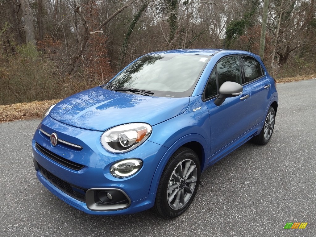 Italia Blue 2021 Fiat 500X Sport AWD Exterior Photo #143562682