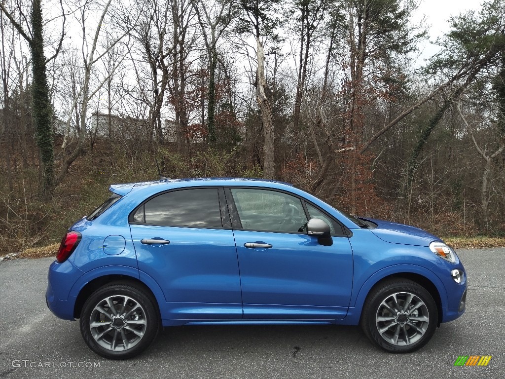 Italia Blue 2021 Fiat 500X Sport AWD Exterior Photo #143562778