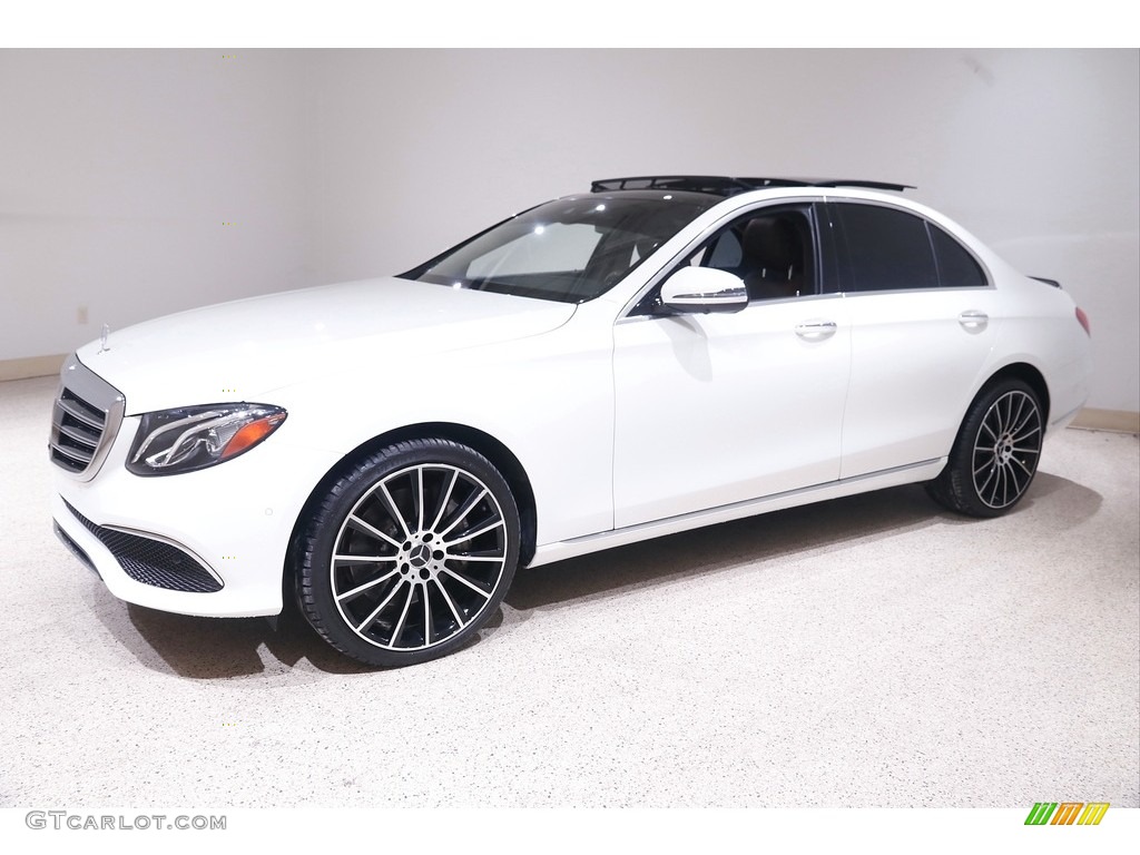 2019 E 450 4Matic Sedan - Polar White / Nut Brown/Black photo #3