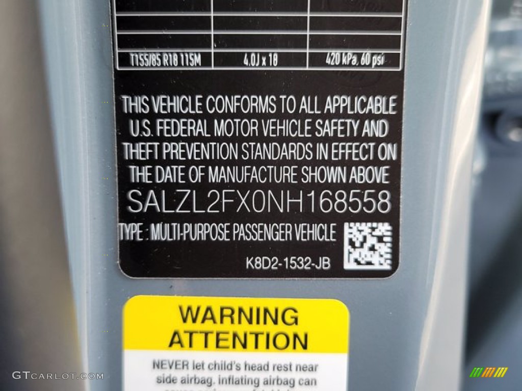 2022 Range Rover Evoque SE R-Dynamic - Nolita Gray Metallic / Ebony photo #30