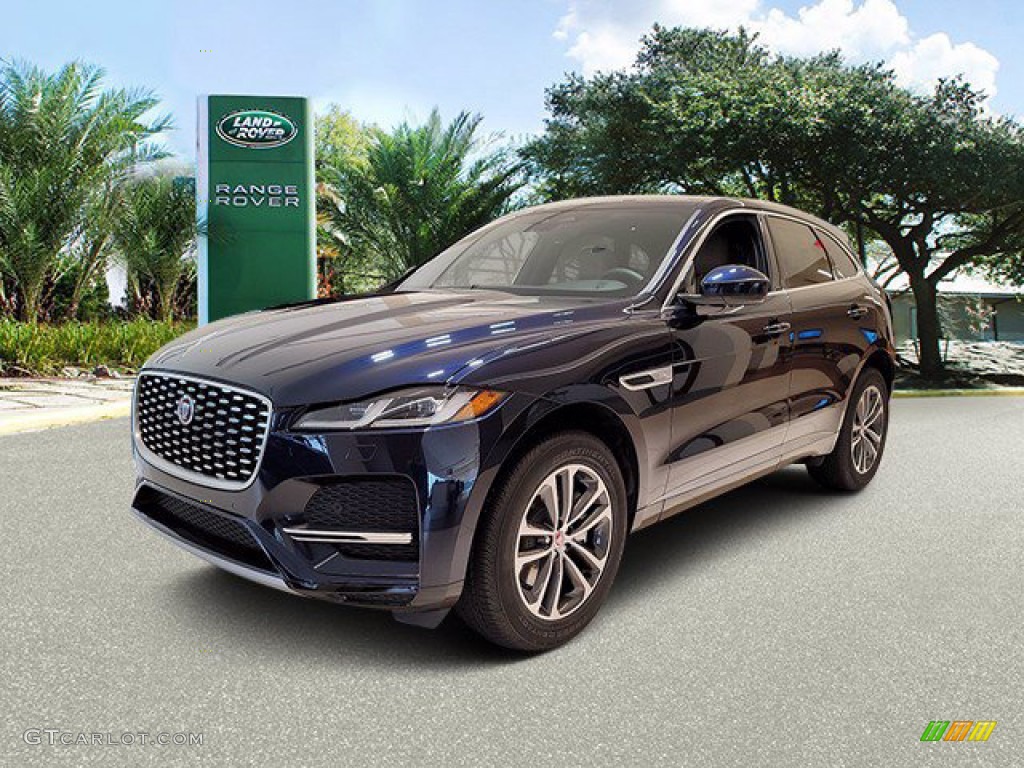 2022 F-PACE P250 S - Portofino Blue Metallic / Caraway/Ebony photo #1