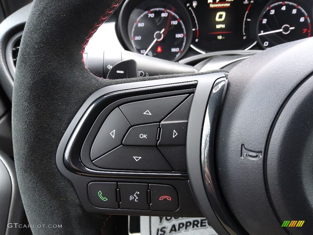2021 Fiat 500X Sport AWD Black Steering Wheel Photo #143563135