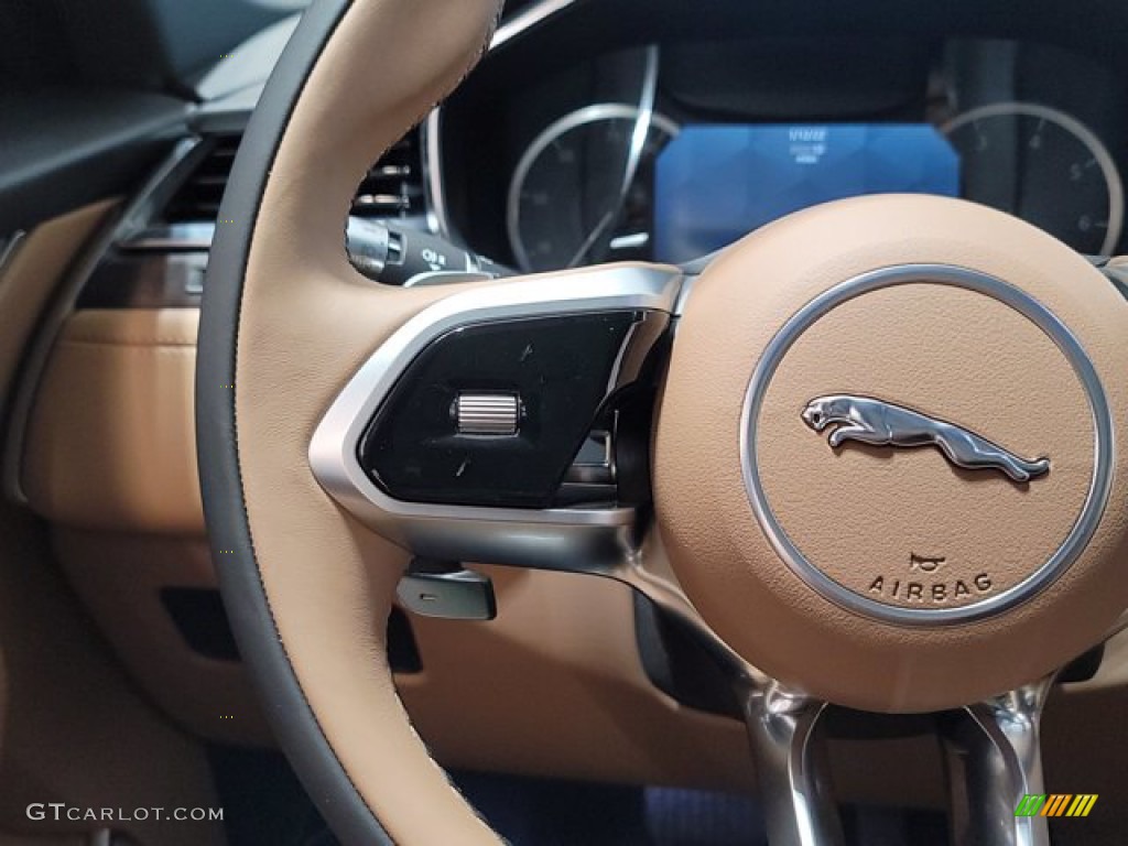 2022 Jaguar F-PACE P250 S Caraway/Ebony Steering Wheel Photo #143563252