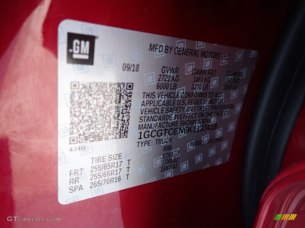 2019 Colorado LT Crew Cab 4x4 - Cajun Red Tintcoat / Jet Black photo #27