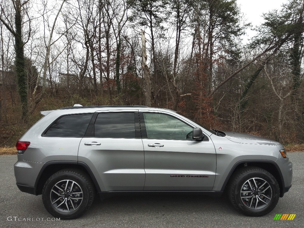 2021 Grand Cherokee Trailhawk 4x4 - Billet Silver Metallic / Ruby Red/Black photo #5