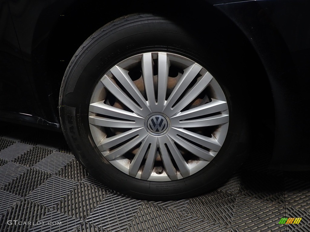 2015 Passat S Sedan - Black / Titan Black photo #39
