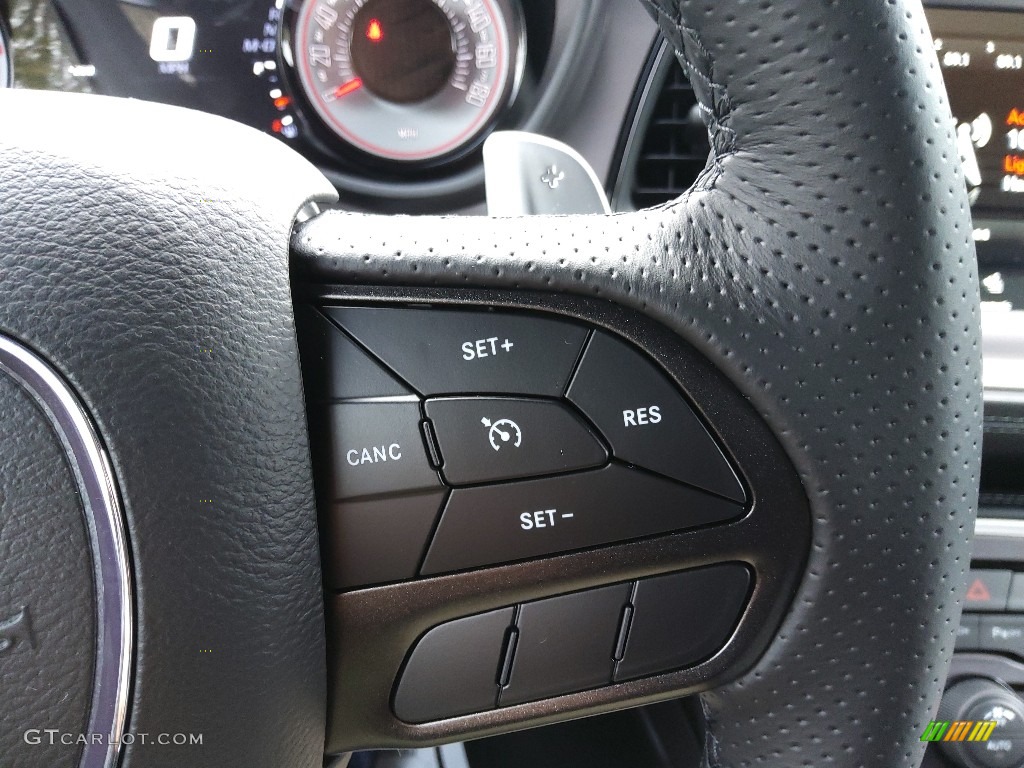 2021 Dodge Challenger T/A Black Steering Wheel Photo #143565511