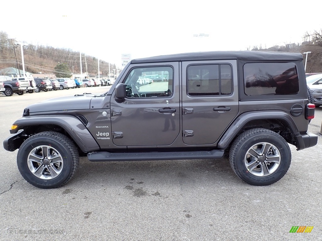 Granite Crystal Metallic 2022 Jeep Wrangler Unlimited Sahara 4x4 Exterior Photo #143566981