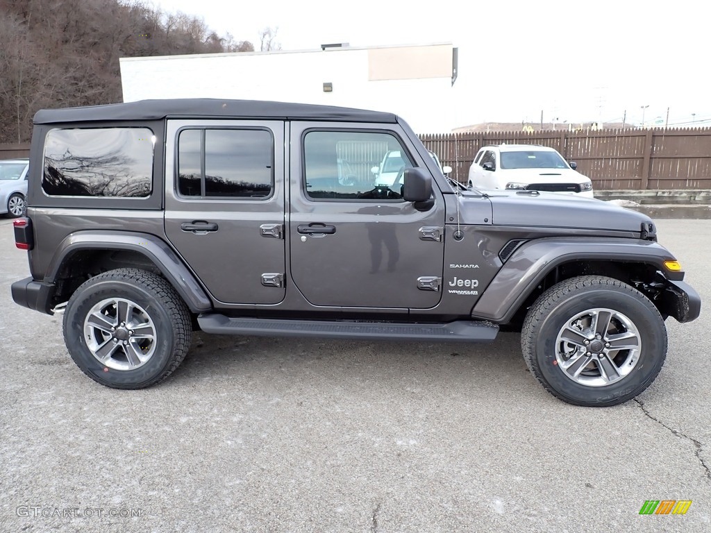 Granite Crystal Metallic 2022 Jeep Wrangler Unlimited Sahara 4x4 Exterior Photo #143567077