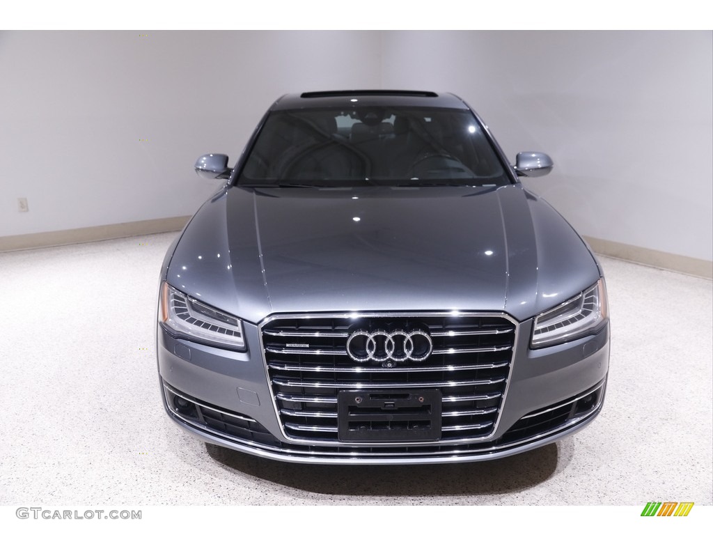 2015 A8 4.0T quattro - Monsoon Gray Metallic / Black photo #2