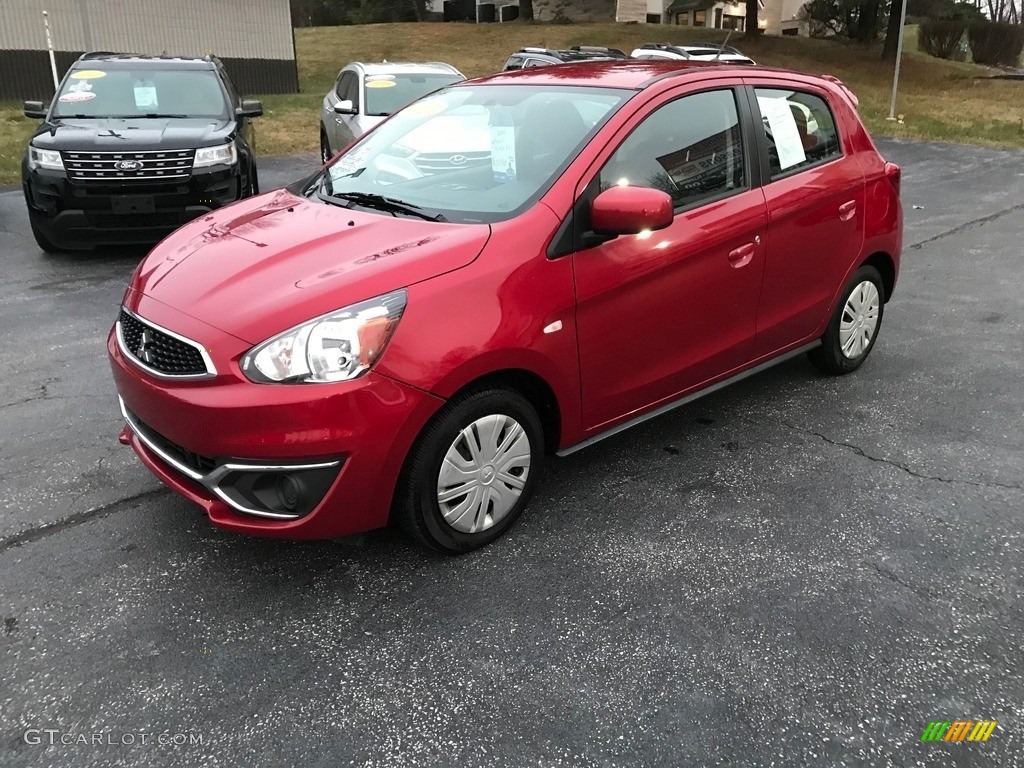 Wine Red Metallic 2020 Mitsubishi Mirage ES Exterior Photo #143569465
