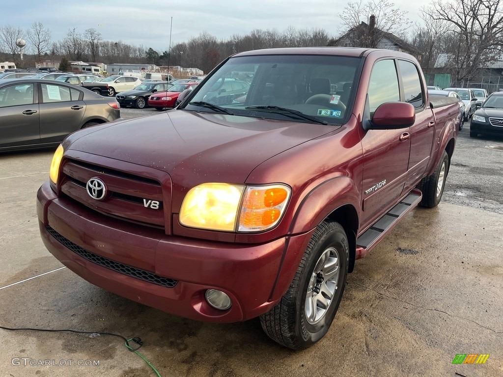 2004 Tundra Limited Double Cab 4x4 - Salsa Red Pearl / Oak photo #11