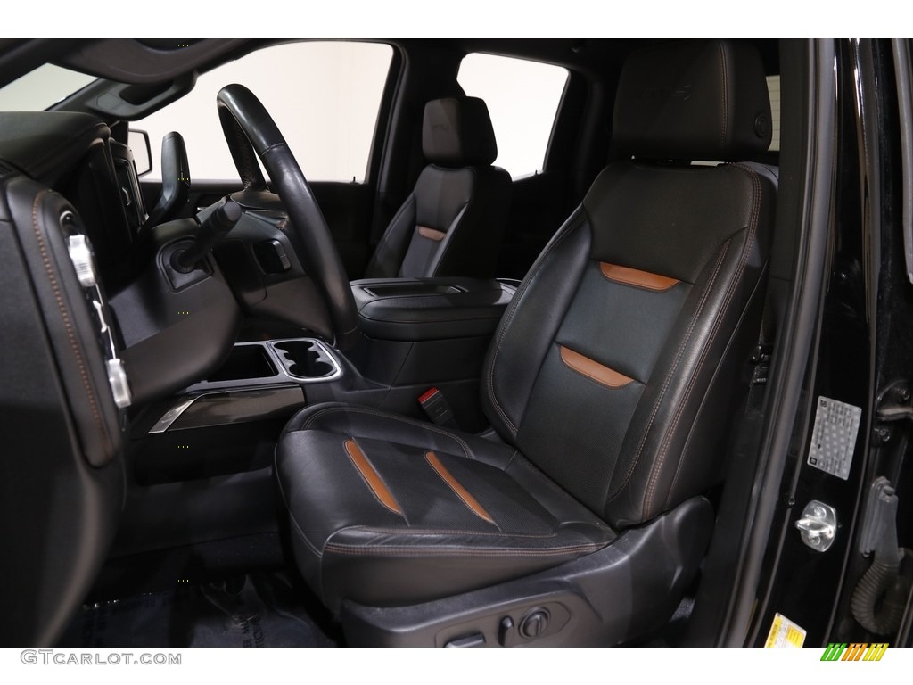 Jet Black Interior 2019 GMC Sierra 1500 AT4 Crew Cab 4WD Photo #143573044