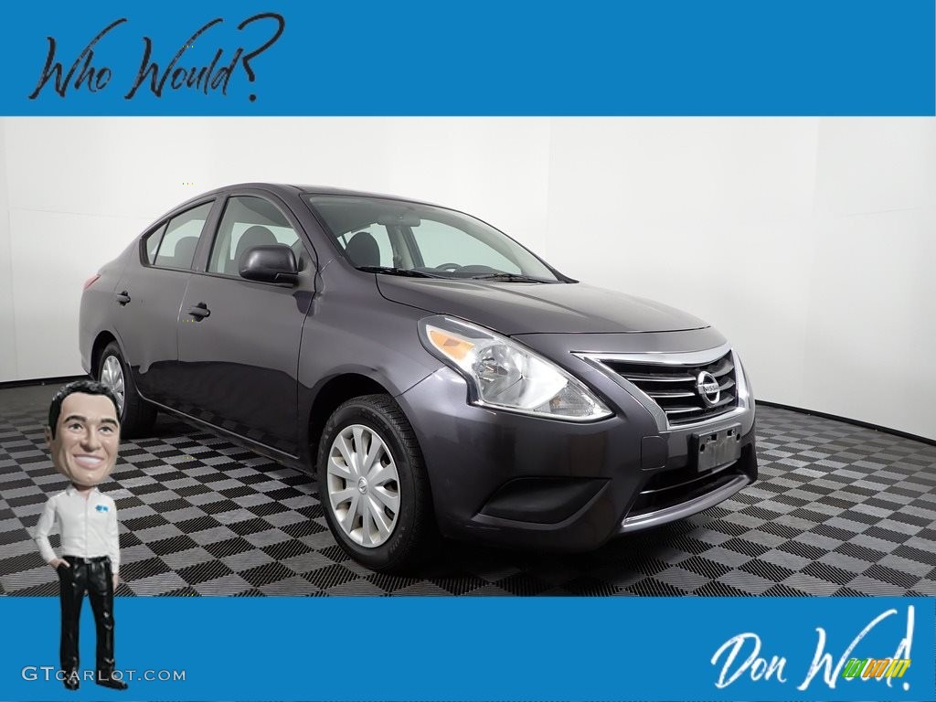 Amethyst Gray Nissan Versa