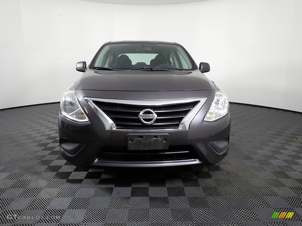 2015 Versa 1.6 S Sedan - Amethyst Gray / Charcoal photo #3