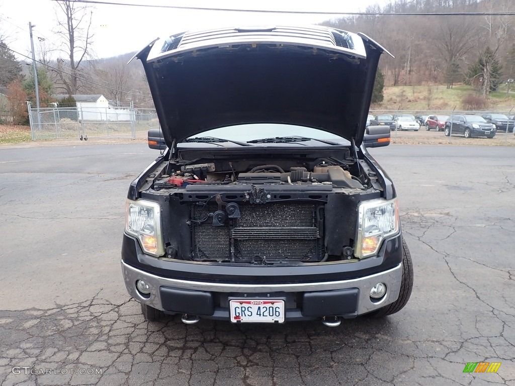 2010 F150 XLT SuperCrew 4x4 - Tuxedo Black / Medium Stone photo #5