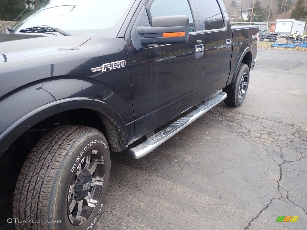 2010 F150 XLT SuperCrew 4x4 - Tuxedo Black / Medium Stone photo #8