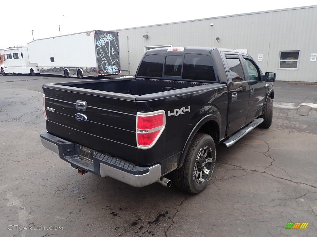2010 F150 XLT SuperCrew 4x4 - Tuxedo Black / Medium Stone photo #11