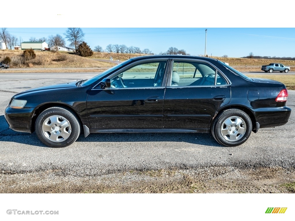 2002 Accord EX V6 Sedan - Nighthawk Black Pearl / Ivory photo #7