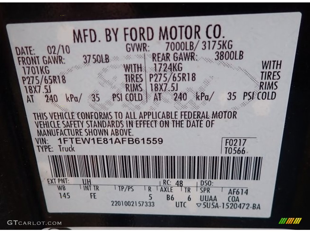 2010 F150 XLT SuperCrew 4x4 - Tuxedo Black / Medium Stone photo #15