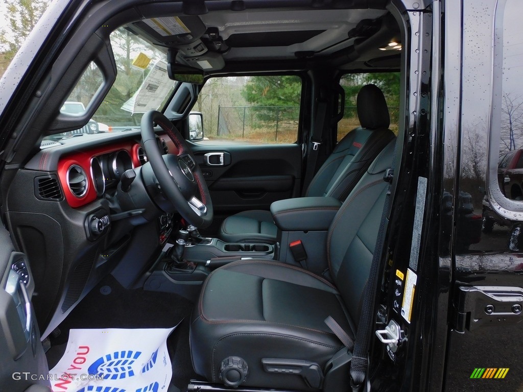 Black Interior 2022 Jeep Gladiator Rubicon 4x4 Photo #143577622