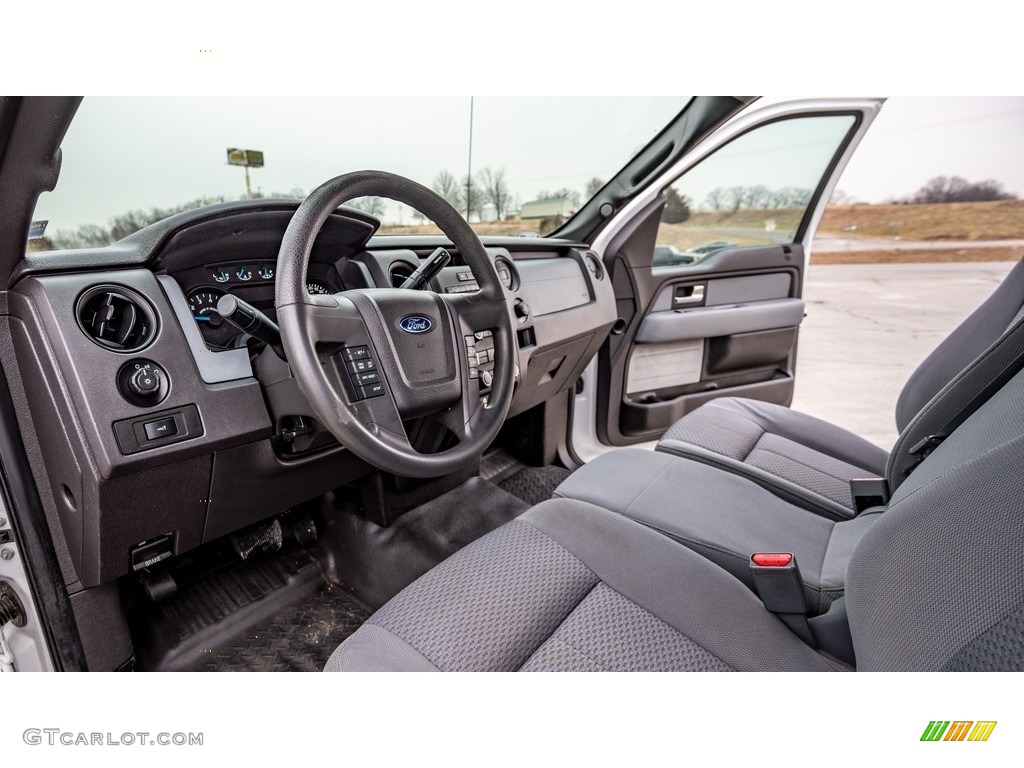 Steel Gray Interior 2012 Ford F150 XL Regular Cab 4x4 Photo #143578983