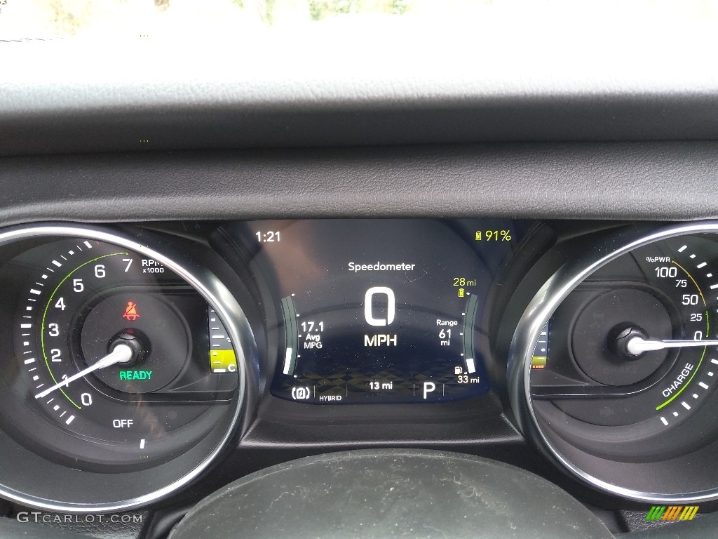 2021 Jeep Wrangler Unlimited High Altitude 4xe Hybrid Gauges Photo #143579280