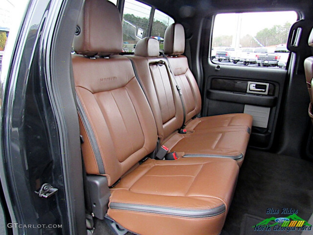 2014 F150 Platinum SuperCrew 4x4 - Tuxedo Black / Platinum Unique Pecan photo #13