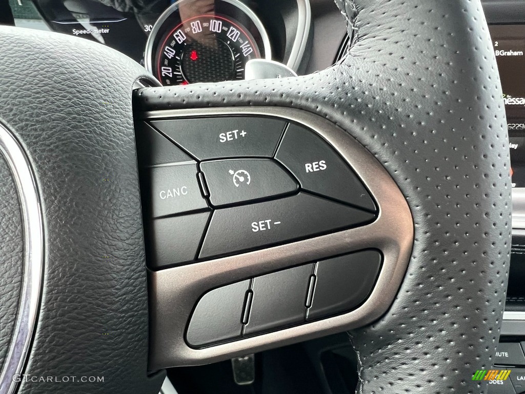 2021 Dodge Challenger R/T Scat Pack Black Steering Wheel Photo #143579922