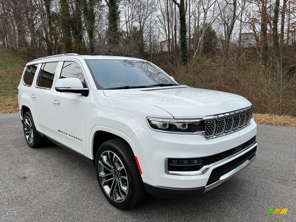 Bright white 2022 Jeep Grand Wagoneer Series III 4x4 Exterior Photo #143579997