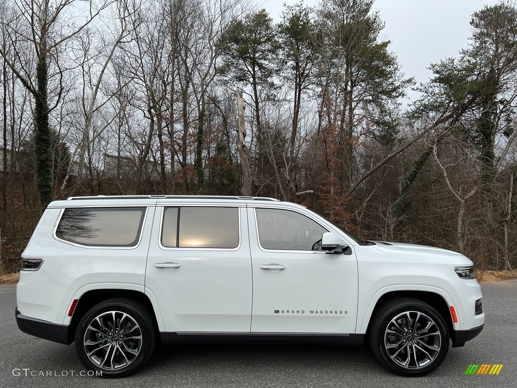 Bright white 2022 Jeep Grand Wagoneer Series III 4x4 Exterior Photo #143580021