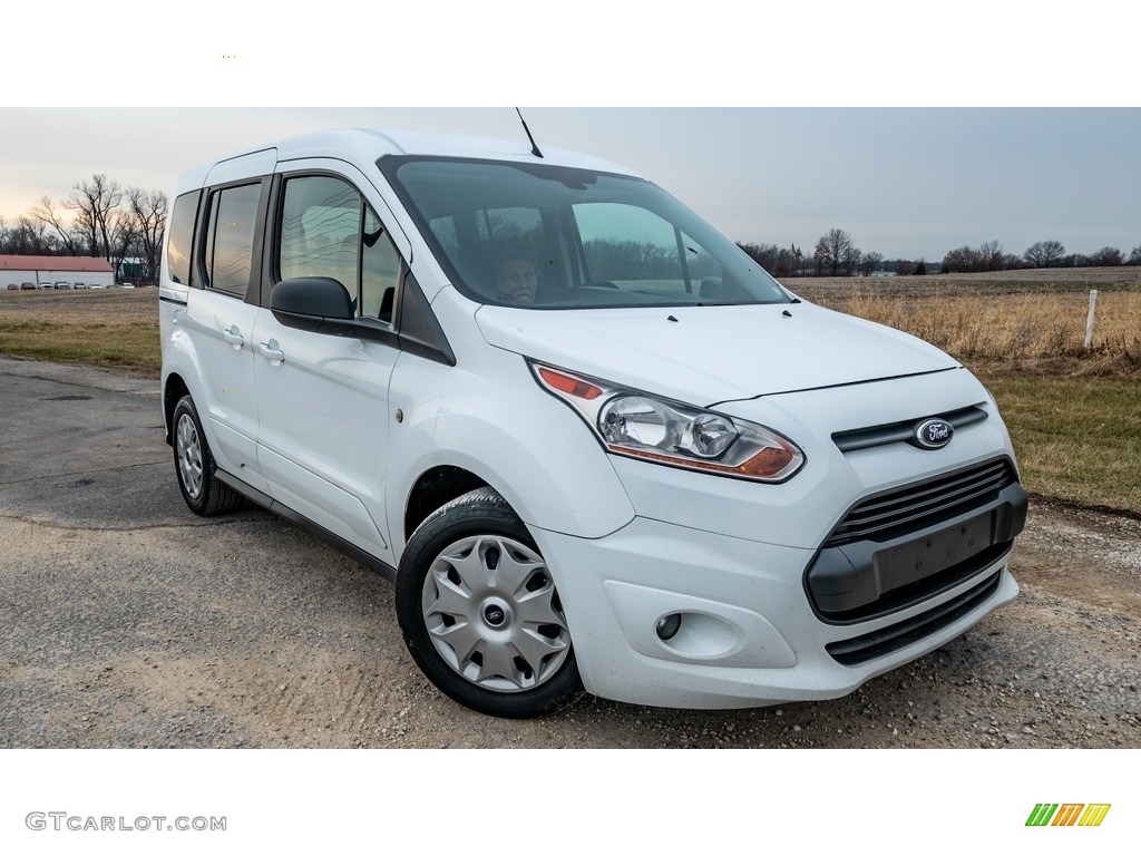 Frozen White 2016 Ford Transit Connect XLT Wagon Exterior Photo #143580156