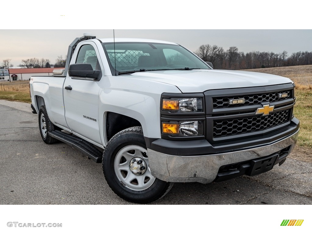 2014 Silverado 1500 WT Regular Cab 4x4 - Summit White / Jet Black/Dark Ash photo #1