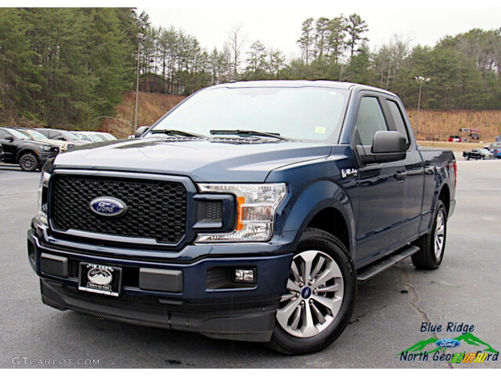 2018 F150 XL SuperCab - Blue Jeans / Earth Gray photo #1