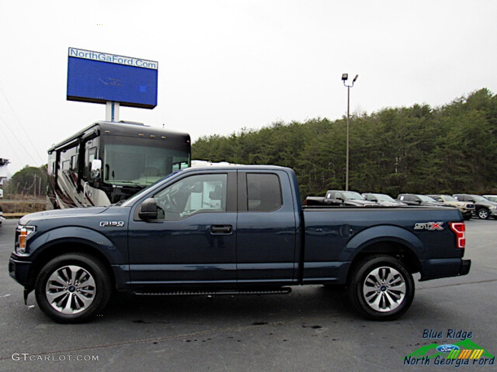 2018 F150 XL SuperCab - Blue Jeans / Earth Gray photo #2