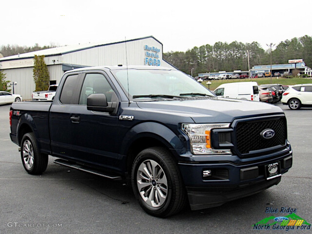 2018 F150 XL SuperCab - Blue Jeans / Earth Gray photo #7