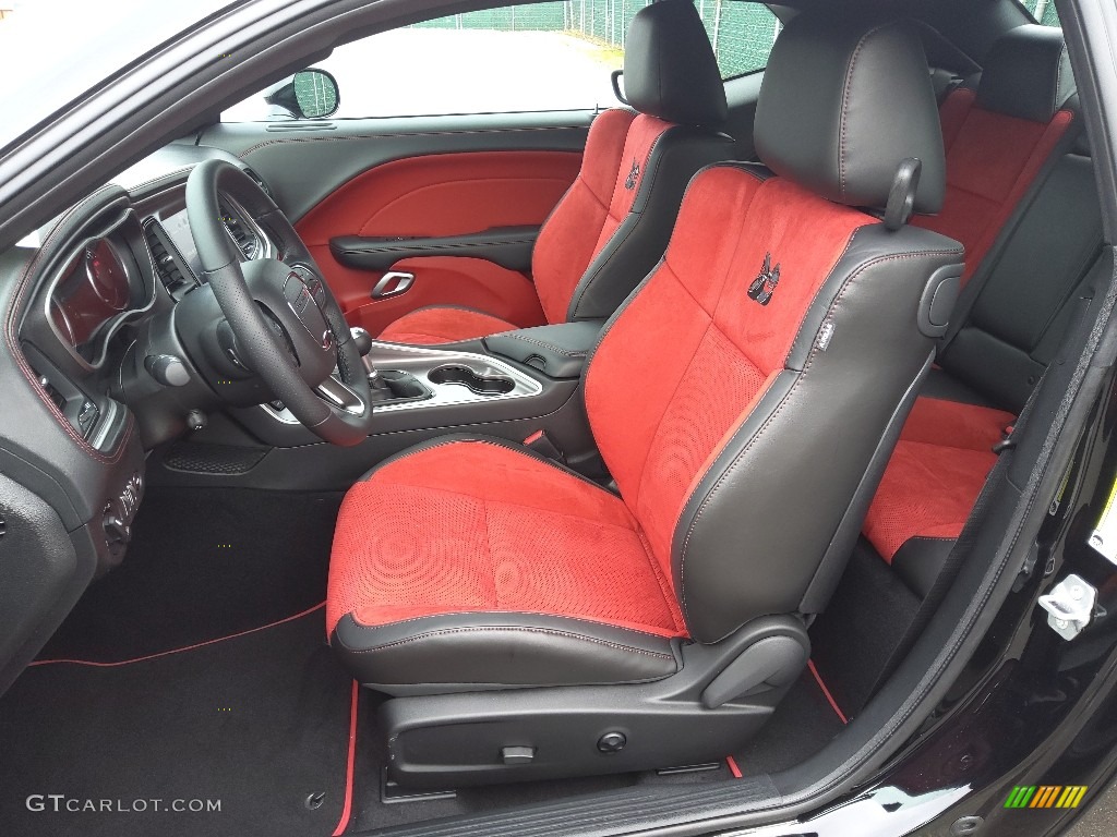 Black/Ruby Red Interior 2021 Dodge Challenger R/T Scat Pack Photo #143581320