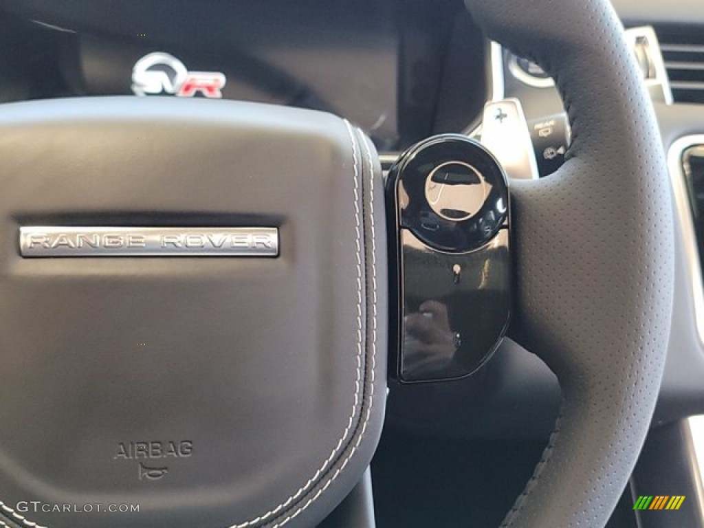 2022 Land Rover Range Rover Sport SVR Ebony/Ebony Steering Wheel Photo #143581325
