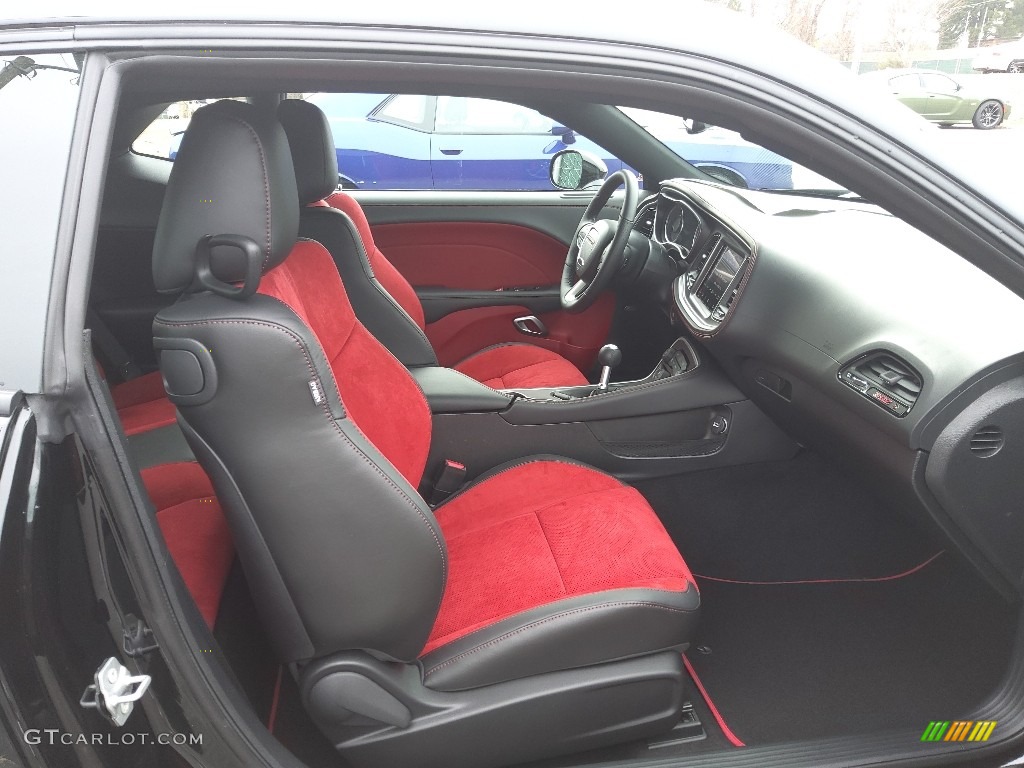 Black/Ruby Red Interior 2021 Dodge Challenger R/T Scat Pack Photo #143581383