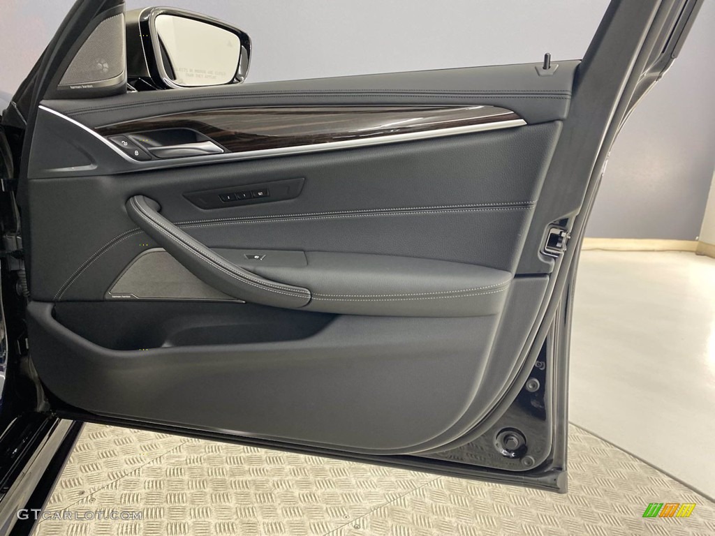 2020 BMW 5 Series M550i xDrive Sedan Black Door Panel Photo #143584811