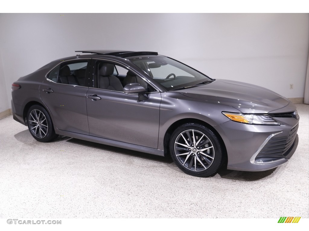 Predawn Gray Mica 2021 Toyota Camry XLE Exterior Photo #143585075