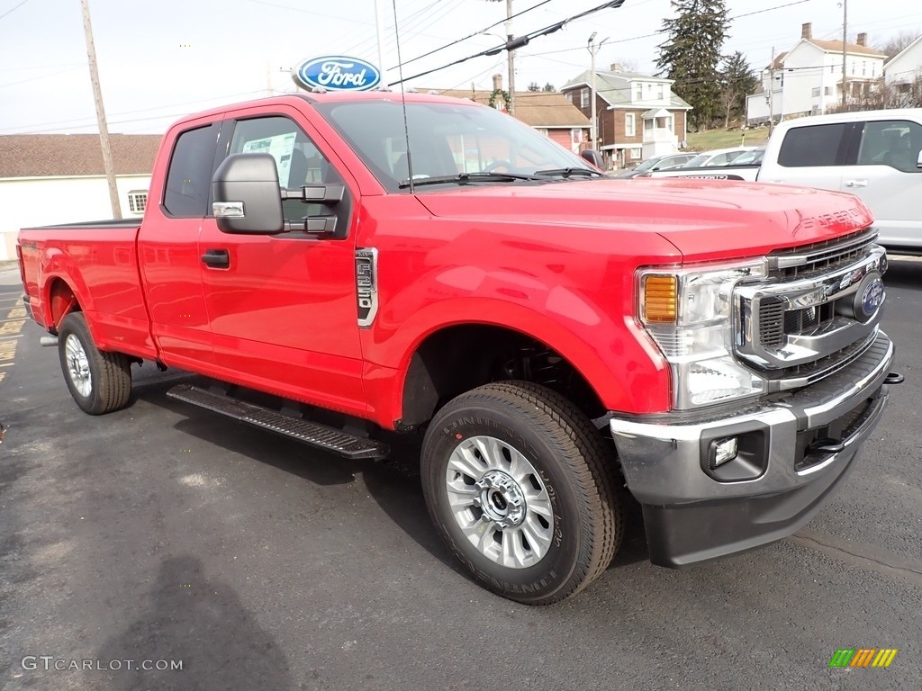 Race Red 2022 Ford F250 Super Duty XLT SuperCab 4x4 Exterior Photo #143586403