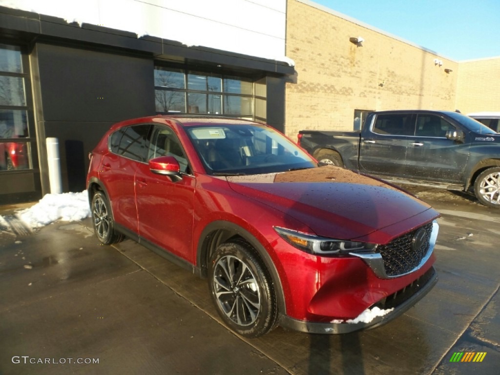 Soul Red Crystal Metallic 2022 Mazda CX-5 S Premium AWD Exterior Photo #143587246