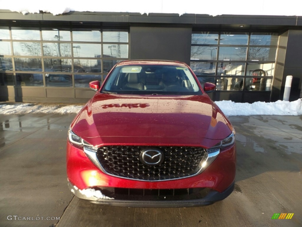 2022 CX-5 S Premium AWD - Soul Red Crystal Metallic / Black photo #2