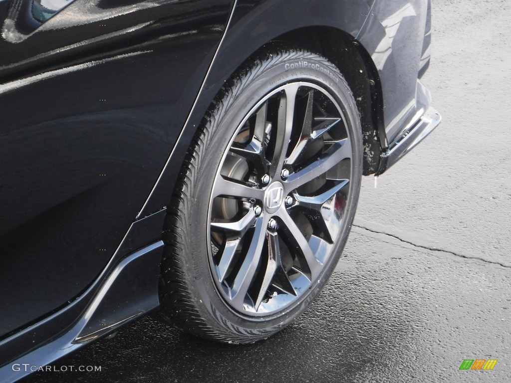 2020 Civic Sport Hatchback - Crystal Black Pearl / Black photo #3