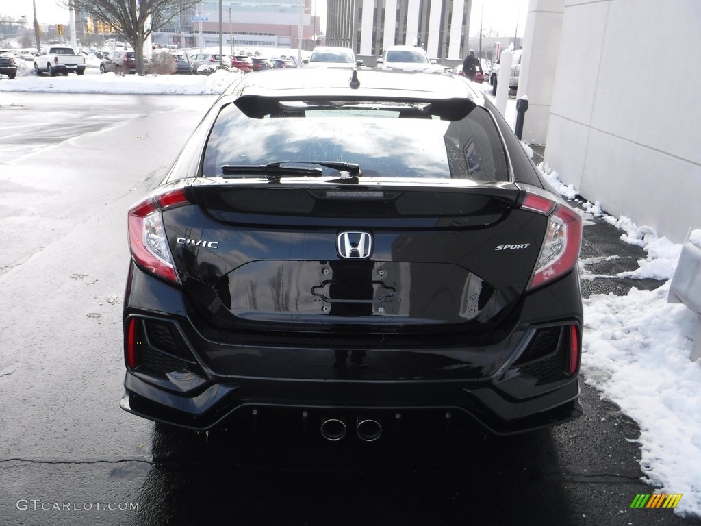 2020 Civic Sport Hatchback - Crystal Black Pearl / Black photo #7