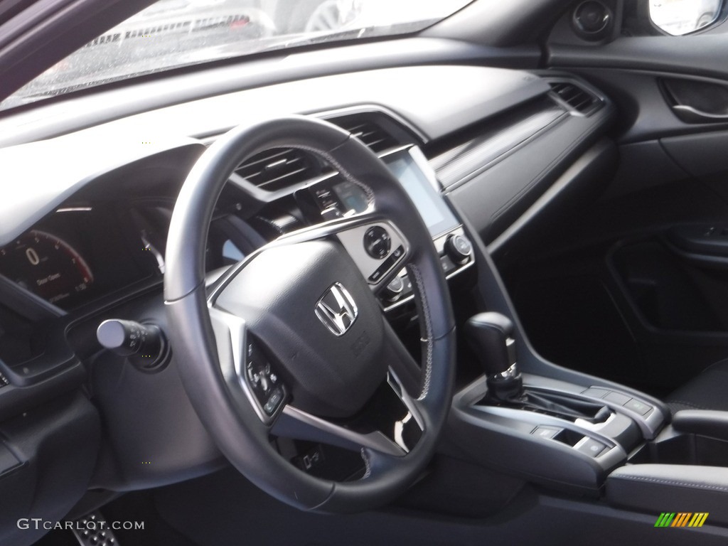 2020 Civic Sport Hatchback - Crystal Black Pearl / Black photo #9
