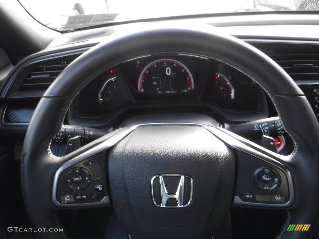2020 Civic Sport Hatchback - Crystal Black Pearl / Black photo #15